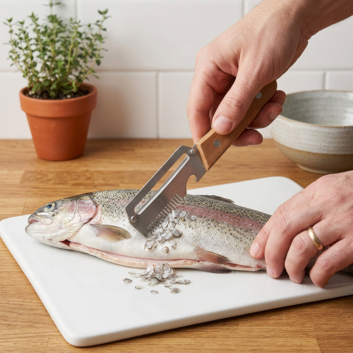 Multifunctional Peeler, Shredder, Scaler, and Bottle Opener