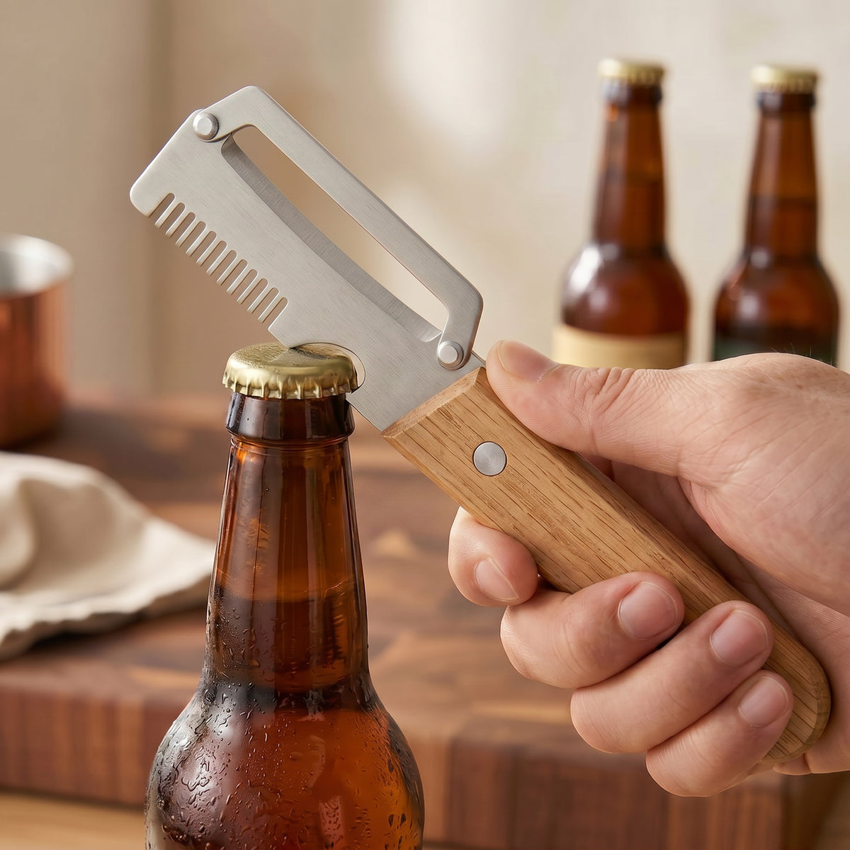 Multifunctional Peeler, Shredder, Scaler, and Bottle Opener