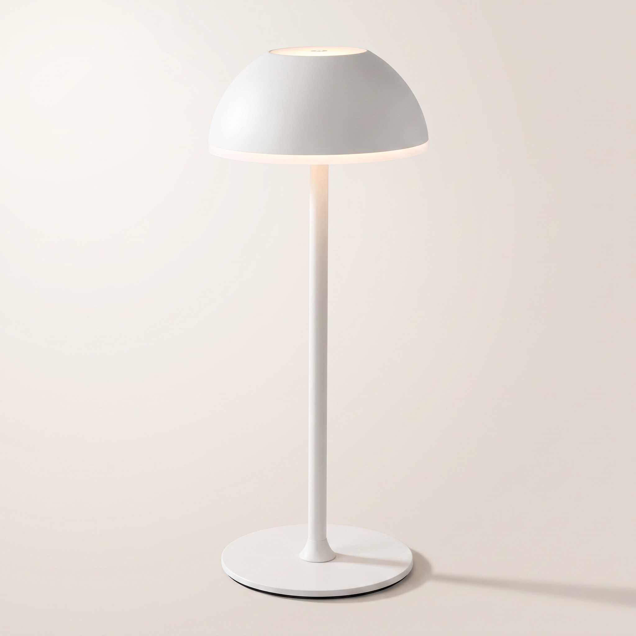 Rechargeable LED Touch Table Lamp "Halo" — White, 28 cm
