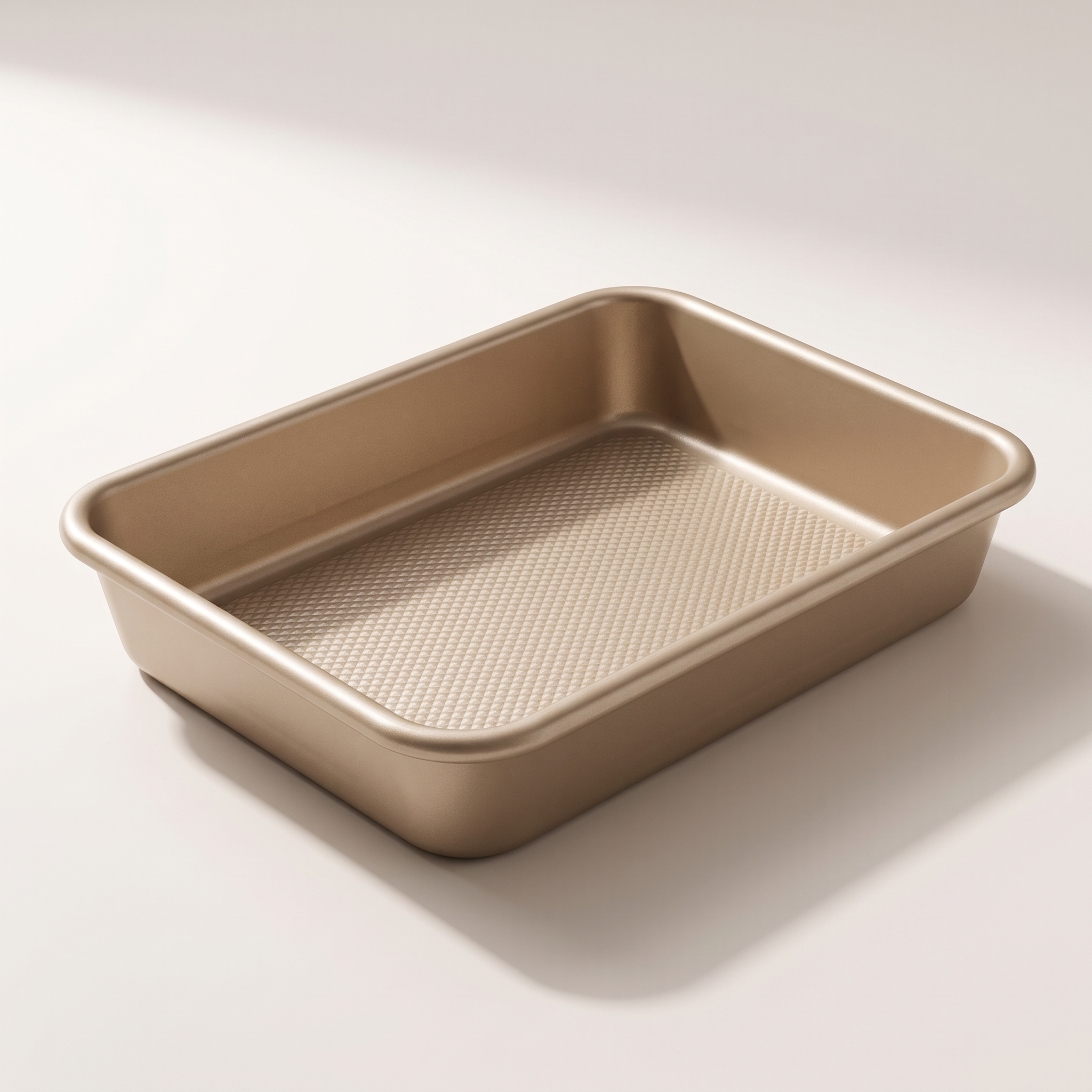 iBake Non-Stick Diamond Roaster and Bake Pan — Champagne Gold