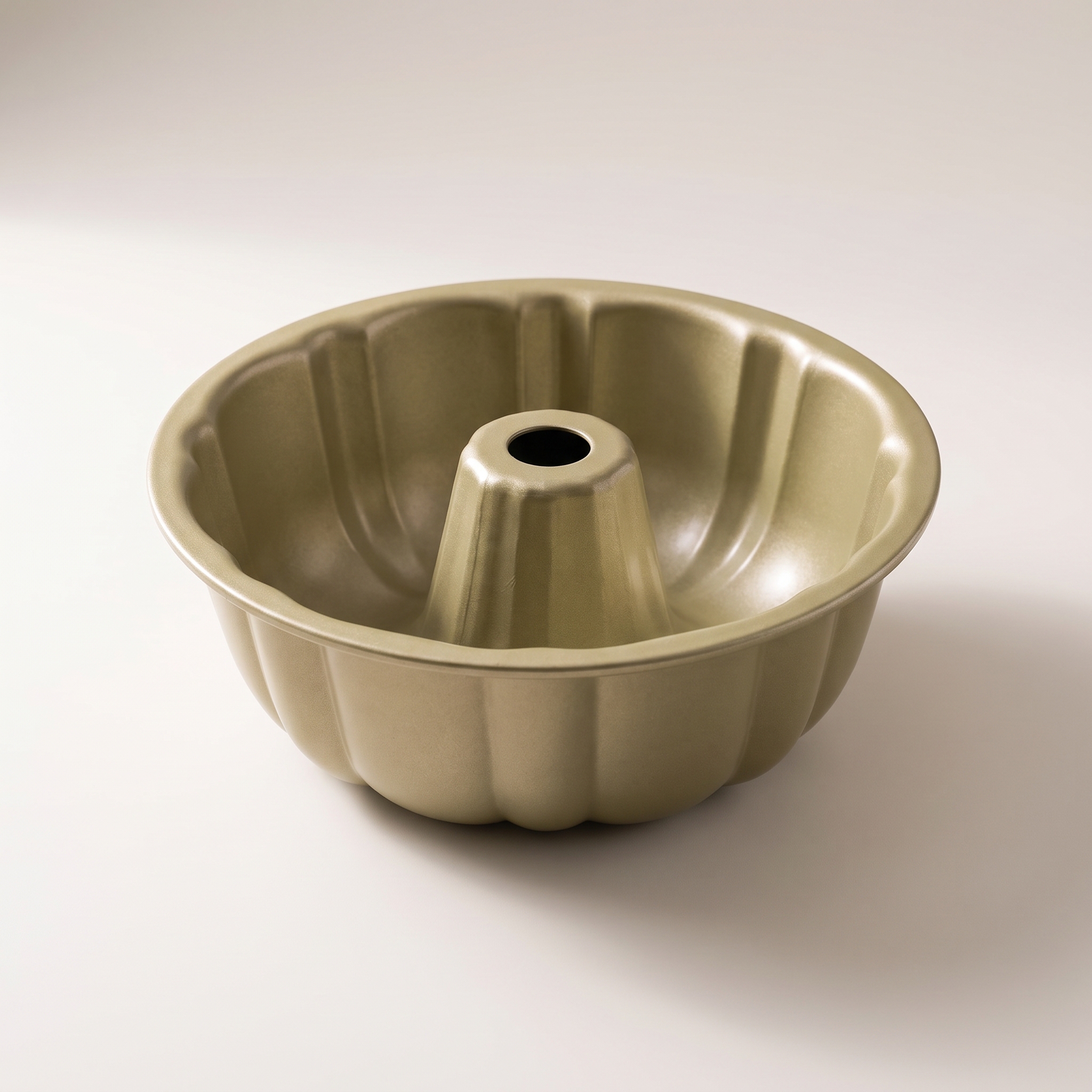 Moule à cheminée cannelé antiadhésif iBake Diamant — Or Champagne