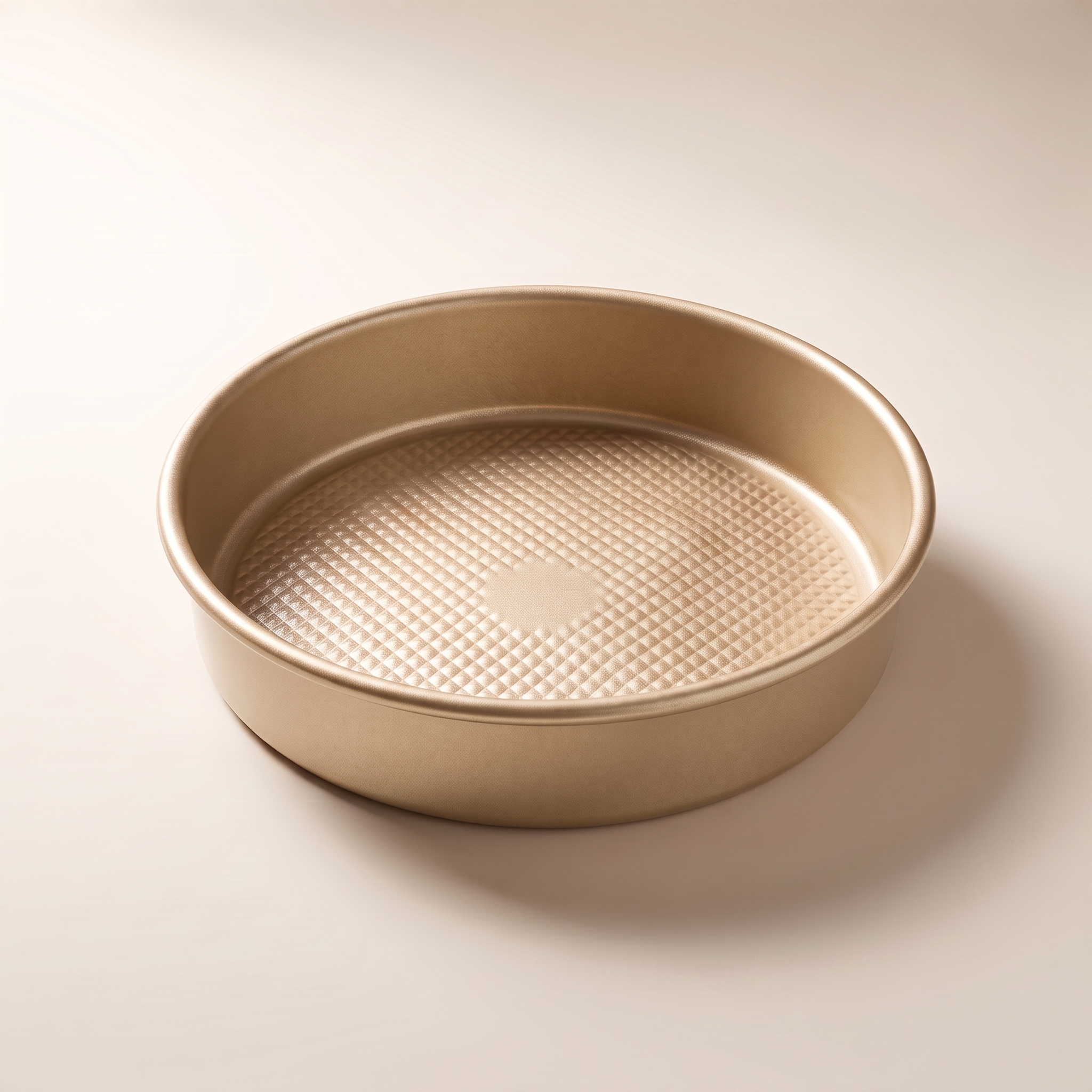 iBake Moule à manqué rond antiadhésif Diamond — Champagne doré