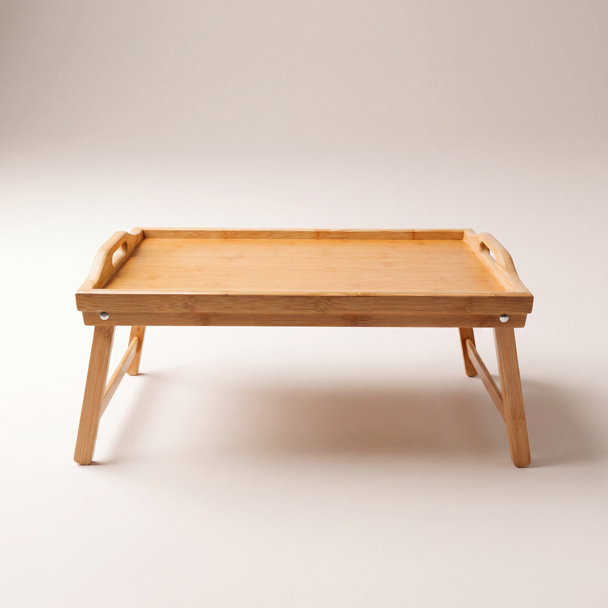 Foldable Bamboo Breakfast & Serving Table Tray