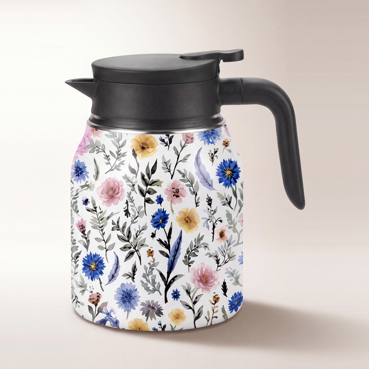 Vintage Floral Pattern Tea Thermos 1.5L